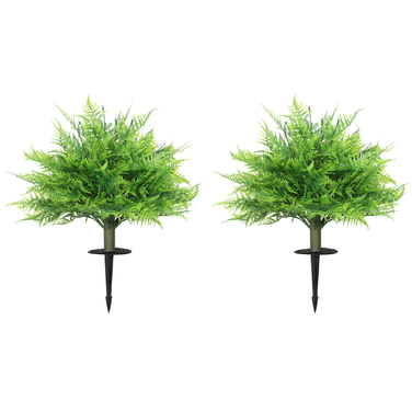 Штучні папороті Бостон, стійкі до УФ-випромінювання, штучні рослини на стеблах, набір з 2 шт., 60 см для саду, тераси