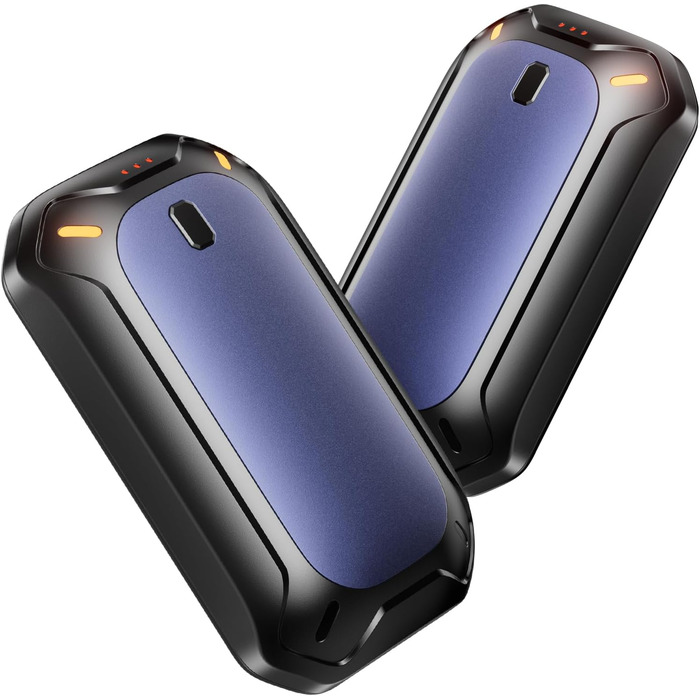 Електричні грілки для рук ColdSky (2 шт), фіолетові - багаторазові, портативні, до 12 годин нагріву