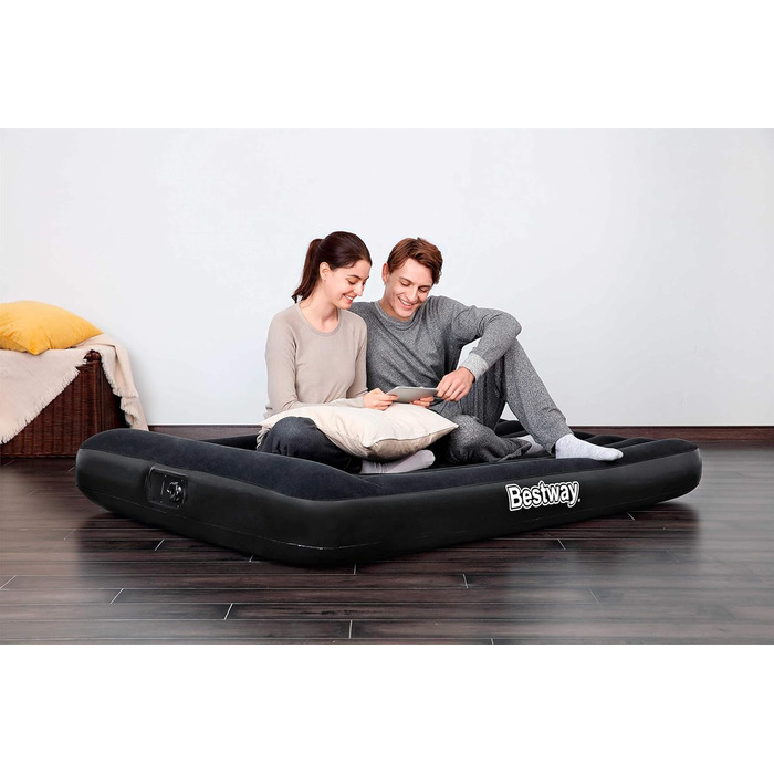 Надувний матрац Bestway Aeroluxe з вбудованим електронасосом, Queensize 203x152x46 см