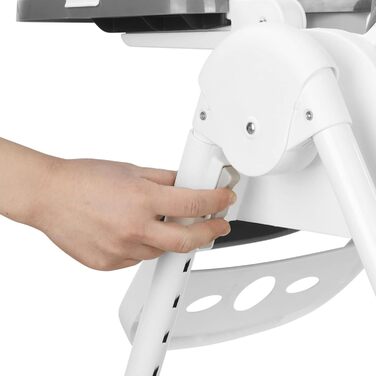 Дитячий високий стільчик Baby Vivo Kinder Hochstuhl з регулюванням висоти та функцією гойдання, колір Cool Mint (антрацит)