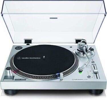 Програвач вінілу Audio-Technica LP120XUSBSV з прямим приводом, аналоговий та USB, сріблястий