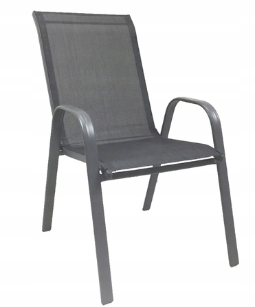 Комплект садових меблів із металу Kontrast, сірий, 7 предметів