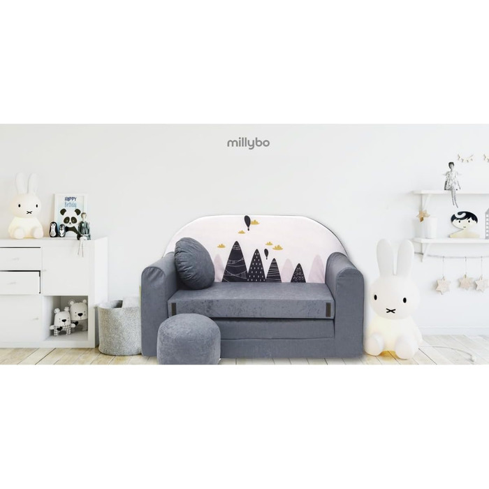 Дитяче крісло-диван 3в1 з функцією ліжка для дівчаток та хлопчиків. Крісло-мішок, дитяче ліжко, крісло-трансформер для дитячої кімнати (Ax2)