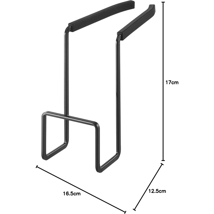 Краник підвісний - кухонний органайзер Сталь Тримач для губки, сплав, чорний Один розмір