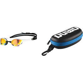 Чоловічі плавальні окуляри Arena для дорослих Cobra Ultra Swipe Mr (яскраво-білі), різнокольорові, 1 (комплект з футляром, чорно-білий Королівський)