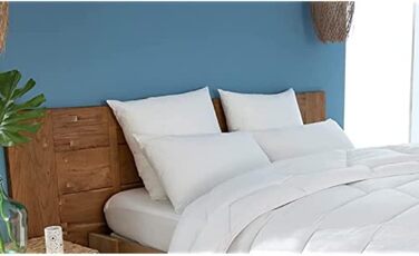 Подушка Abeil 15000000532 Organic Attitude, класична, екологічно чиста, органічна бавовна, 60 x 60 см, біла одинарна подушка