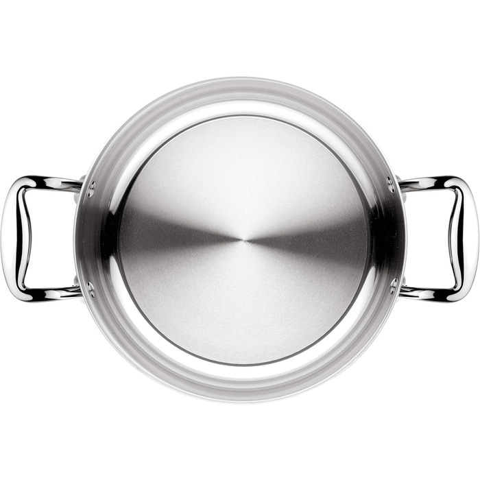 Каструля Lagostina Accademia Lagofusion з нержавіючої сталі, 16 см, з двома ручками та кришкою