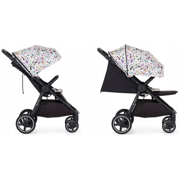 Дитячий прогулянковий візок Petite&Mars Royal 3 BLACK Limited Tattoo