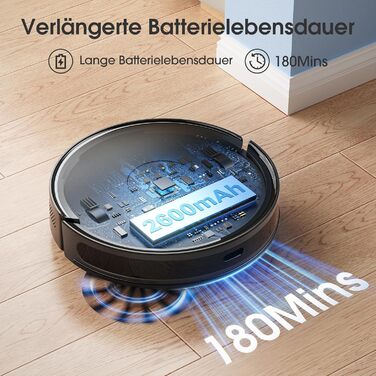 Робот-пилосос BPMIO з функцією миття підлоги та станцією самоочищення, потужність всмоктування 6500Pa, навігація LiDAR, час роботи 180 хвилин, ідеально підходить для шерсті тварин, килима та твердих підлог (B40 Plus)