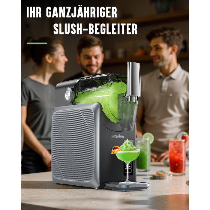 Машина для смузі без льоду, 2L, самоочищення, 5 програм, смузі, маргарита, фраппе, молочний коктейль (S1.2)