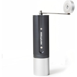 Ручна кавомолка AeroPress - портативна кавомолка з титановим покриттям, 60 ступенів помелу, для AeroPress, еспресо, френч-прес, мока-кава