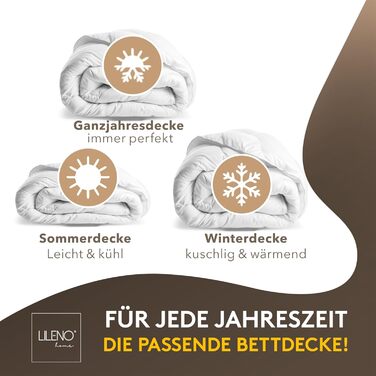 Чорнобиле ковдра LILENO HOME 4-сезонів 135x200 см [1 шт] - ковдра на всі сезони для комфортного сну - літня/зимова ковдра 135x200 см, витримує прасування до 95°C - 1 шт.