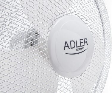 Настільний вентилятор Adler AD7304 AD 7304, 55 Вт, білий