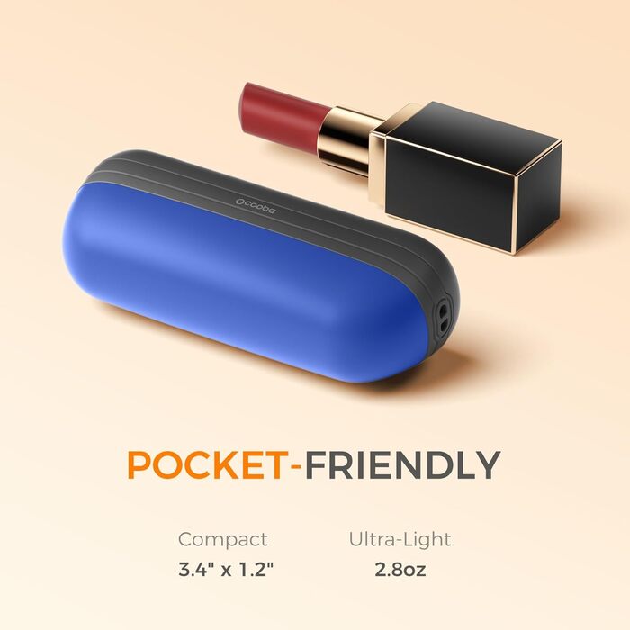 OCOOPA Нагрівач для рук 2 шт., 5200mAh, Магнітний, Електричний, для кемпінгу, на подарунок (чорний/синій)