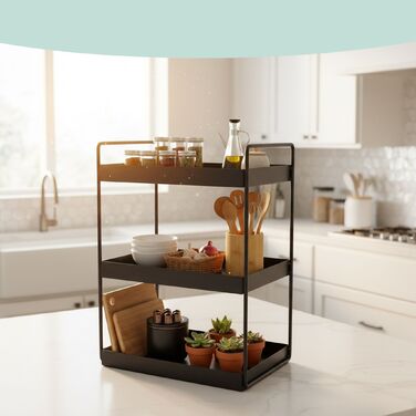 Спеція-органайзер Relaxdays, металева, 3 яруси