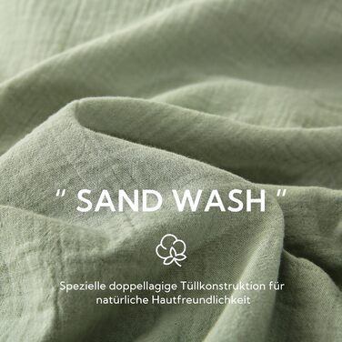 SOULFUL Комплект постільної білизни з мусліну 200x200, бавовна, 3 шт. (1x простирадло 200x200, 2x наволочки 80x80), Органічна білизна, колір лакричник, з блискавкою