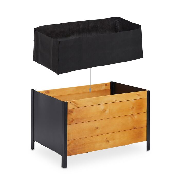 Грядка Relaxdays з дерева