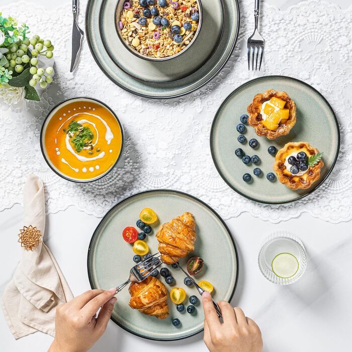 Набір посуду GBHOME 12 шт. з реактивною глазур'ю (12 шт.)