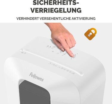Fellowes знищувач документів Powershred LX70, 18 л, Cross-Cut, 11 аркушів, для дому та офісу