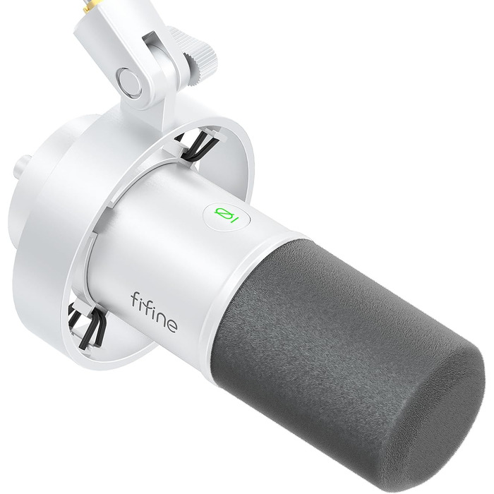 FIFINE K688 - Студійний мікрофон XLR/USB для запису вокалу, подкастів, стрімінгу та ігор. Динамічний, з кардіоїдною характеристикою, кнопкою Mute та 3.5 mm роз'ємом для навушників.