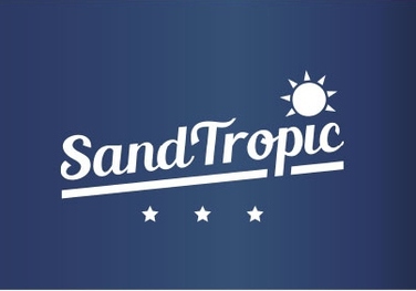 Двомісний гамак SandTropic чорний, тканинний, з металевим стійкою-каркасом, навантаження до 220 кг