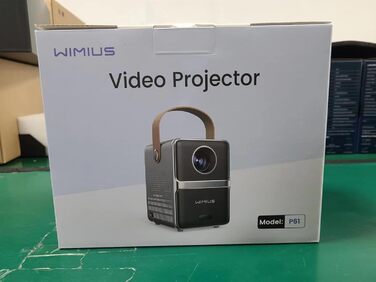 Mini-проектор WiMiUS 18000 люмен з Wi-Fi та Bluetooth, 1080P Full-HD, портативний для домашнього кінотеатру, сумісний з iOS/Android/Laptop/USB/PS5/AV (сірий)
