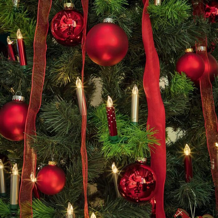 LED-свічки для ялинки Lumix® SuperLight Mini Metallic Gold, 9 см, 12 шт. з пультом керування та батарейками