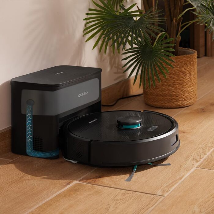 Робот-пилосос Cecotec Conga Y70 з лазерною навігацією, 20000 Па, акумулятор 4500 мАг, силіконова щітка для тварин, площа прибирання до 180 м²