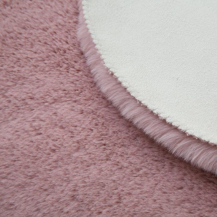 Дитячий килим Хутряний дизайн Маленький килим зі штучного хутра - Кудлатий пухнастий килимок для дитячої дівчинки та хлопчика Надзвичайно м'який килимок, який можна прати - Килимок для дитячої кімнати (60x180 см, рожевий)
