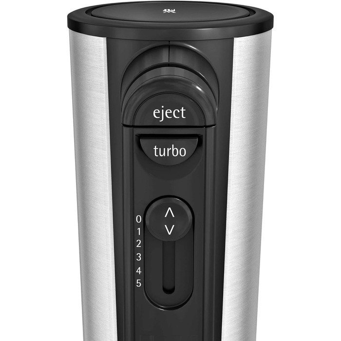 Ручний міксер WMF Kult X Edition: потужний, з 5 швидкостями та турбо-функцією, Cromargan матовий чорний