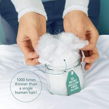 Ковдра стегане 135x200 см, мікрофібра, 300 GSM, сертифікат Oeko-Tex, для алергіків, дихаюча, виготовлена в ЄС, пральна, ковдра для сну