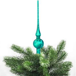 Джек Різдвяна ялинка мереживо Тюрінгського скла 28 см мереживо ручної видувки крижаний лак блиск матовий, колір (бензин)