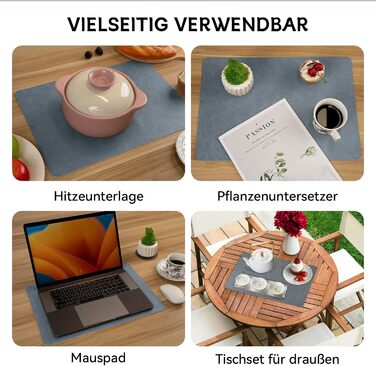 Набори підставки під гаряче та серветки для столу, миючі, з термостійкого матеріалу, імітація шкіри, двосторонні, для обіднього столу, декор, для вулиці, 43x30 см, світло-зелений+бежевий (набір 4 шт.)