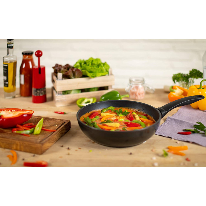 Сковорода Kuhn Rikon Brat & Universal 31270, чорна, 28 см, висока