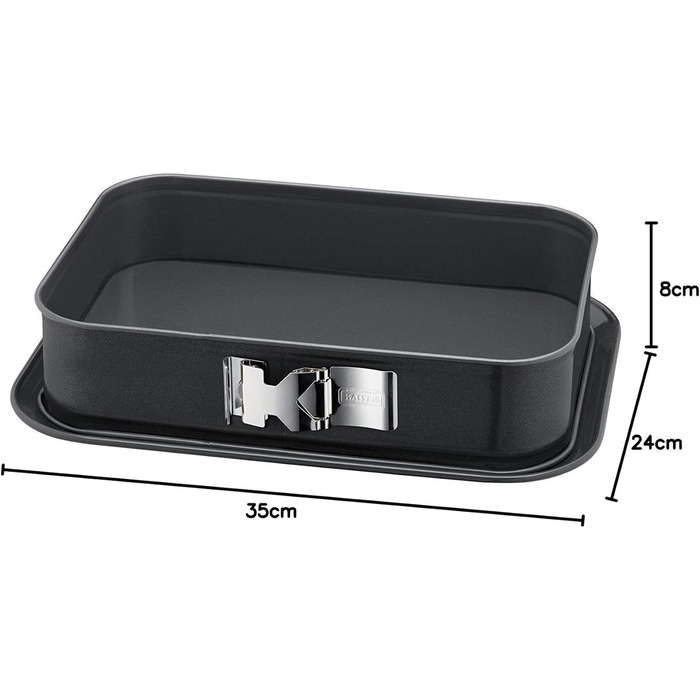 Форма для випічки Kaiser La Forme Plus прямокутна 35 x 24 см з емальованим дном, антипригарне покриття, для торту, тирамісу