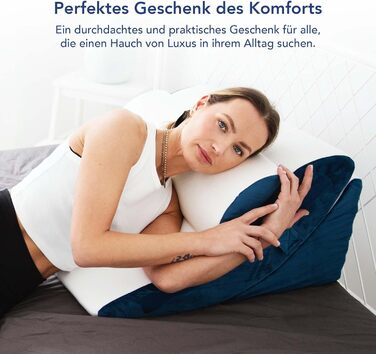 Набір подушок Keilkissen 4 шт. | Ергономічний набір подушок 12 в 1 з знімним та пральним чохлом для сну та читання