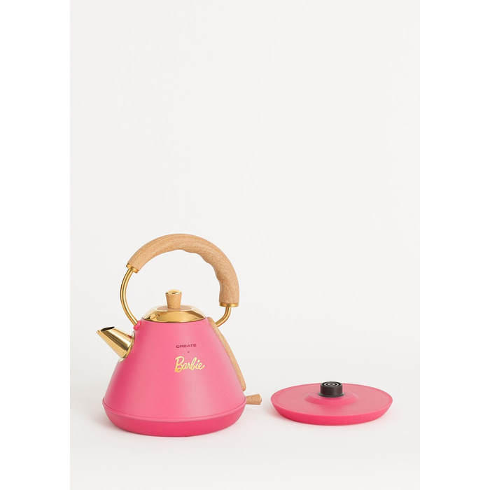 Електричний чайник 1л Barbie-Pink/Швидке кип'ятіння, автоматичне відключення та захист від википання Барбі-рожевий 1л