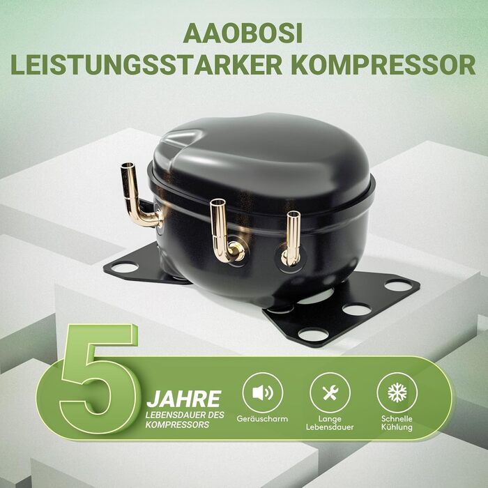 Автохолодильник AAOBOSI 32L з WiFi керуванням, -20°C, 12/24/240V для авто, кемпінгу та подорожей