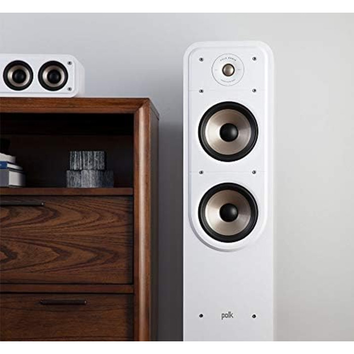 Підлогова акустика Polk Audio Signature S55E, HiFi, пасивна, 20-200 Вт, 8 Ом, 40 Гц-40 кГц, біла (шт)