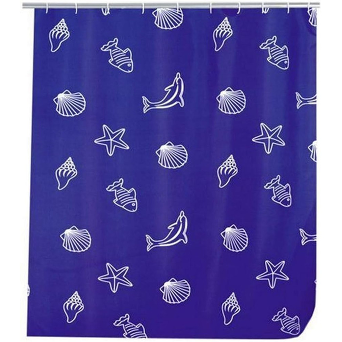 Орка для душу Seaside - високоякісна текстильна тканина, 240 х 180 см (180х200 см), 19183100 шт.
