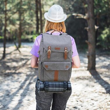 Набір для пікніка HappyPicnic з ізольованим рюкзаком, зручними тримачами для пляшок та великим водонепроникним килимком (M) з повним сервізом