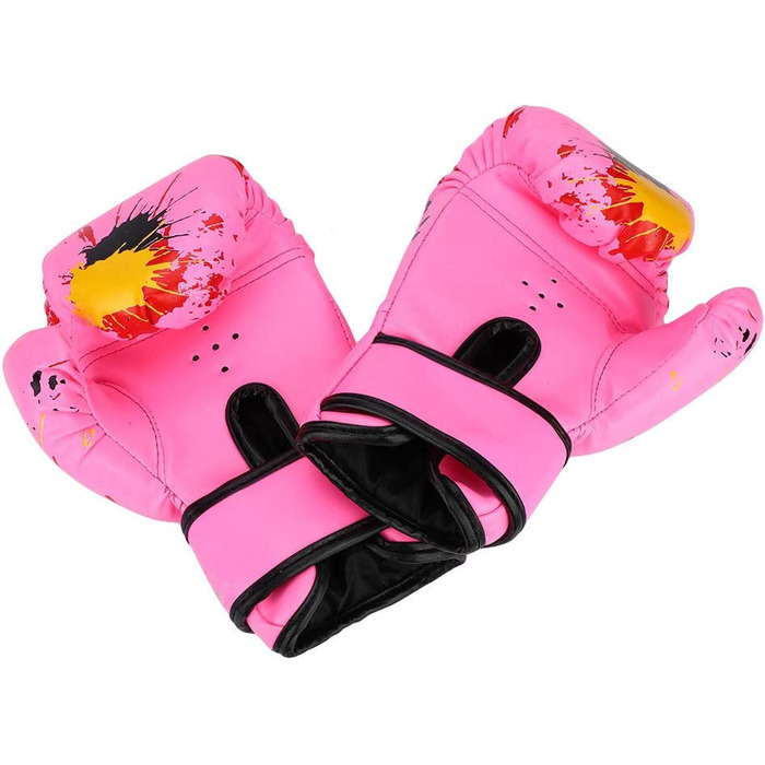 Дихаючі боксерські рукавички Dioche для дітей, високоякісні боксерські рукавички зі штучної шкіри, підходять для дітей від 2 до 11 років для занять боксом, муай Тай і бойовими тренуваннями рожевого кольору