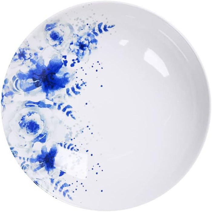 Набір посуду Konsimo Combi на 12 персон BASIMA Modern Plate Set 36 предметів Столовий сервіз - Сервіз та набори посуду - Комбінований обідній сервіз 12 персон - Сімейне обслуговування - Барвистий посуд Посуд (синій/білий, 36 предметів)