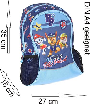 Рюкзак Paw Patrol для дітей і хлопчиків, сумка-кошик для дівчаток, дитячий візок, подарована RabamtaGO (синій колір M3)