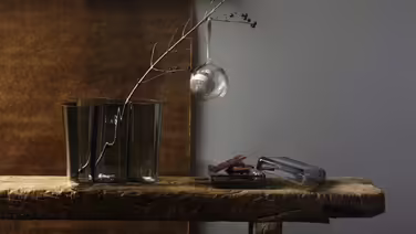 Ваза Iittala Aalto 251 мм сіра, скляна, дизайнерська