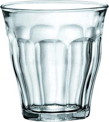 Стакан для пиття Duralex 1025ac04c0111 Picardie Quatre, стакан для води, стакан для соку, 160 мл, скляний, прозорий, 4 шт.