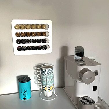 Тримач капсул Vinbee Nespresso, дозатор капсул для кави Тримач капсул Тримач настінний, алюмінієвий, сумісний з 24 Nespresso-K