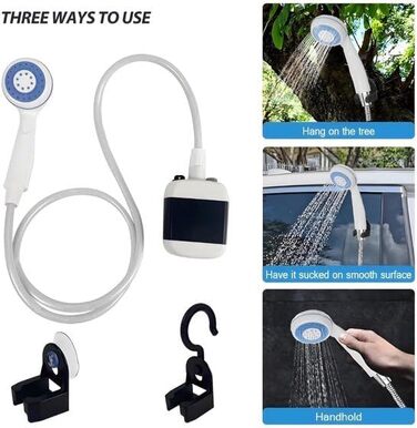 Переносний душ для кемпінгу HYDROPORT 2200 mAh: для подорожей, пляжу, домашніх тварин