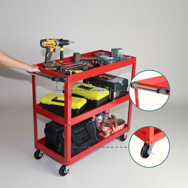 Робочий візок Relaxdays з 3 ящиками