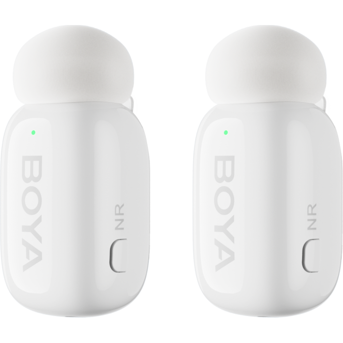 Бездротовий петличний мікрофон BOYA mini-13 Type-C/Lightning White
